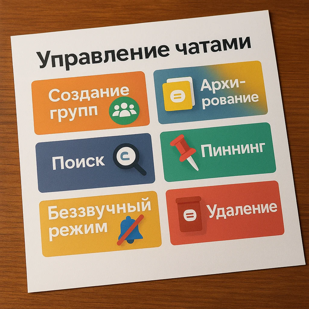 Управление чатами и контактами в Вотсапп Wep